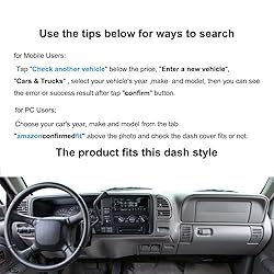 Yiz Dash Cover Mat Fit for 1997-2000 Chevy