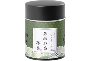 京はやしや HAYASHIYA Matcha Powder - Wakamatsu - Kyoto Uji Ceremonial Grade, First Harvest Authentic Japanese Matcha Green Tea Powder (40g / 1.4oz)