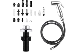 Kitchen Sink Sprayer Head Replacement - Houtingmaan Kitchen Sprayer,Side Sprayer for Kitchen Sink, Sink Sprayer head with Hose and Holder, Chrome