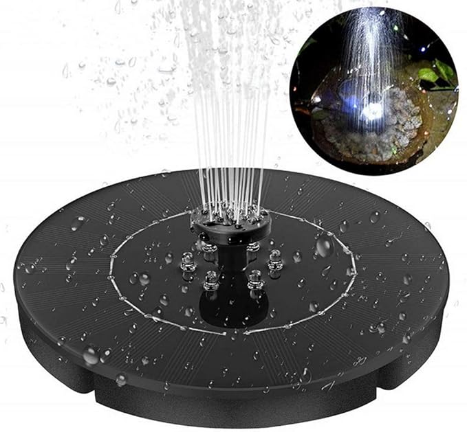 Solar Fountain Pump Fountain Light Round Floating Fountain Water Pump