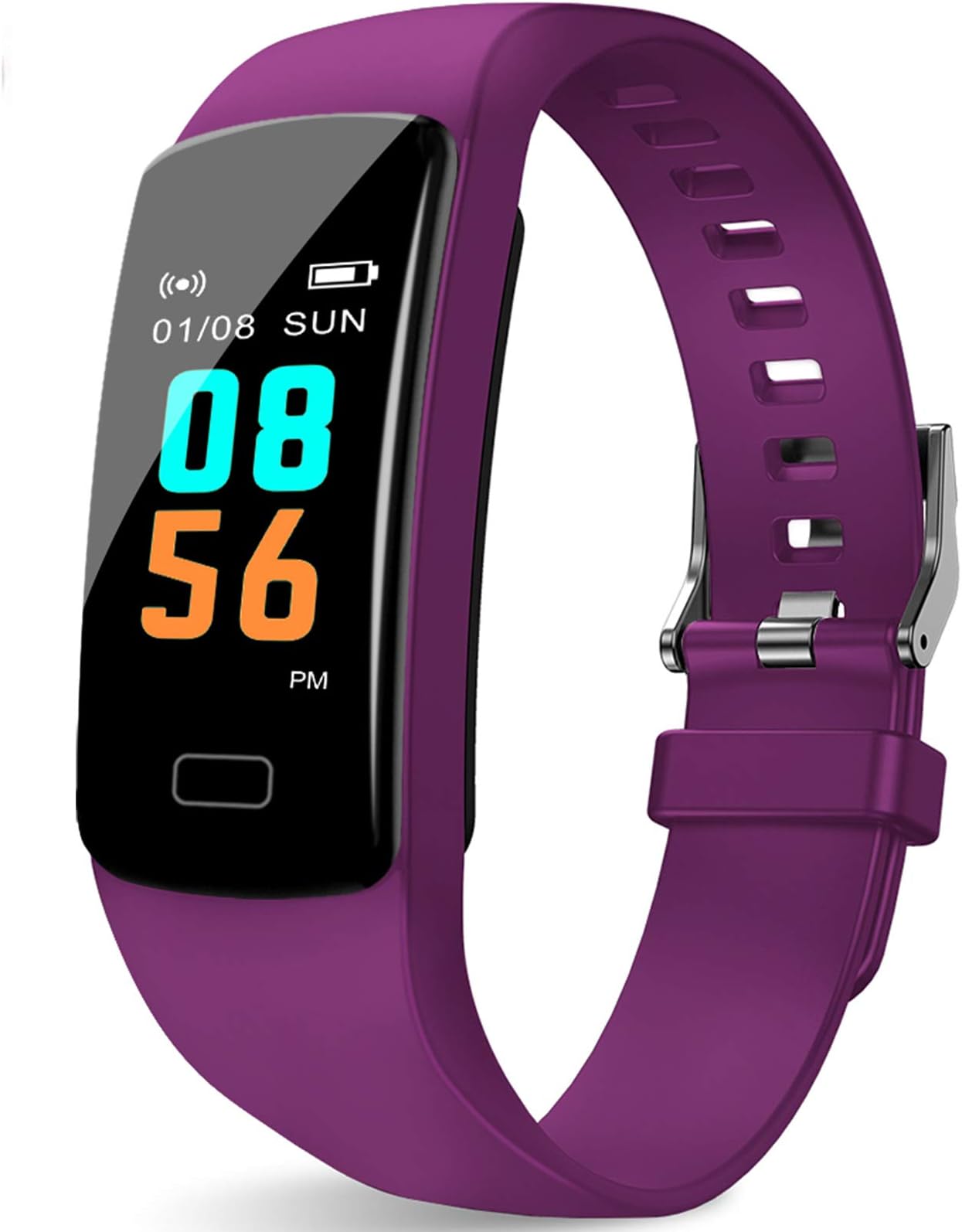 PUBU Fitness Tracker HR, Activity Tracker Watch with Heart Rate Monitor, Waterproof Smart Fitness Watch with Sleep Monitor Step Counter, Call Notice Smart Fitness Band for Kids Women Men