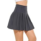 Women Girls 2024 high Waisted Pleated Skater Tennis