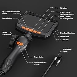 Hijoy Articulating Borescope Camera with Light