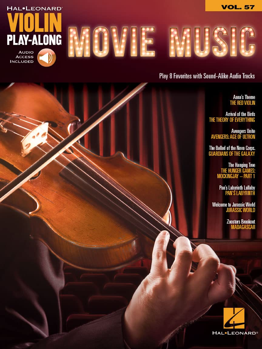 Violin Play-Along Volume 57: Movie Music (Book/Online Audio) (Hal Leonard Violin Play-along) (Includes Online Access Code)