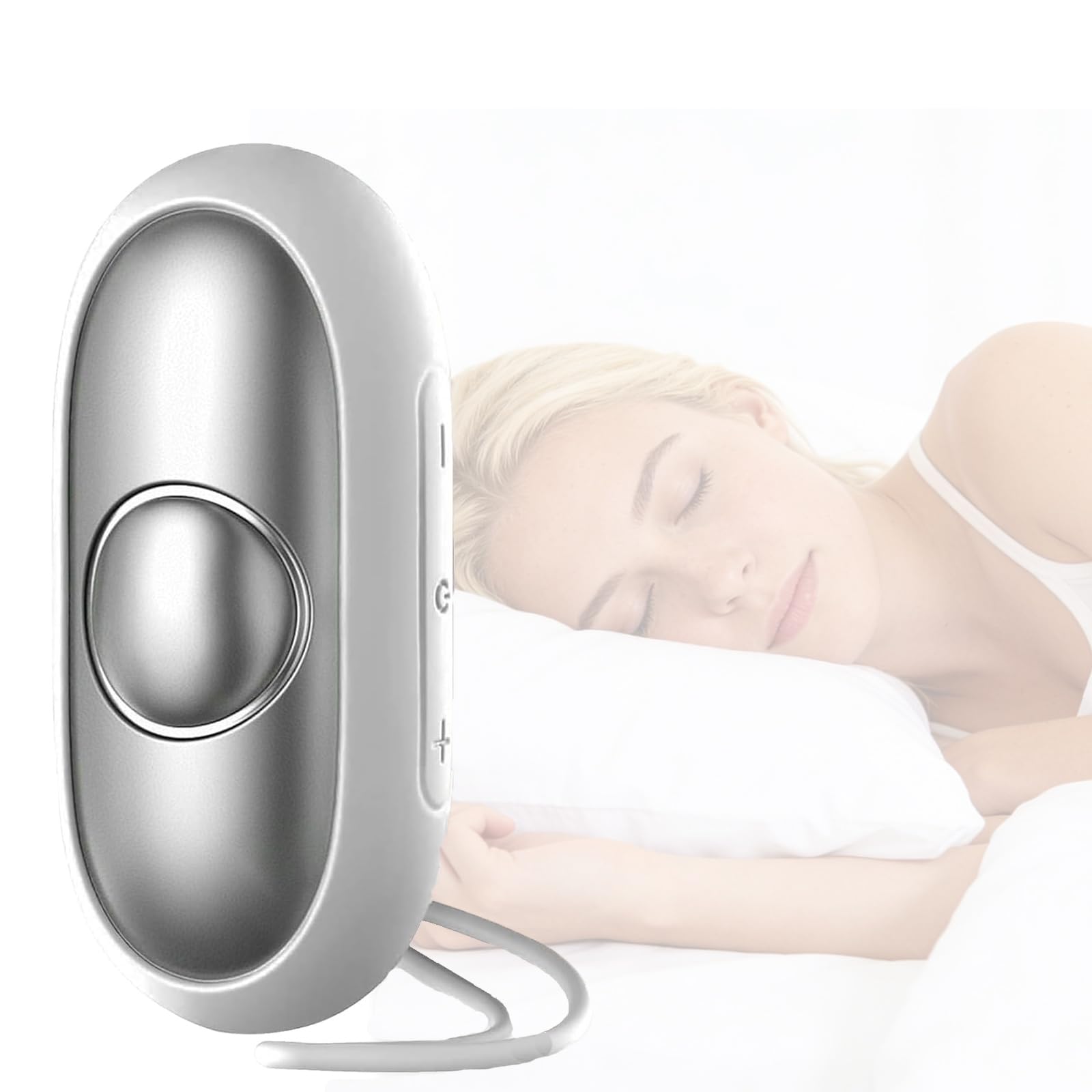 Domigard Sleep Aid Device, Anxiety Relief for Adults USB Rechargeable Microcurrent Calm Palm Sleep Instrumen, Portable Sleep Aids for Insomnia Relief, Relieve Anxiety and Stress(Silver)