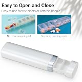 Betife 7 Day Pill Box Daily Organizer 1 Time a Day Travel Compact BPA Free view 2
