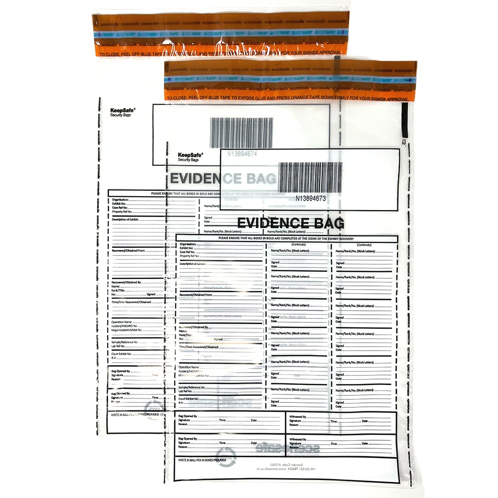 Panda Loco 2 X Police Evidence Bags Official Looking CSI Crime Scene | Novelty Jokes & Gag Movie Drama Prop