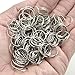 Bonayuanda 300pcs Stainless Steel Split Ring Double Loops Jump Rings Key Rings 12mm for Crystal Lamps, Crystal Curtain, Crystal Garland, Necklaces, Keys, Earrings, Jewelry Making