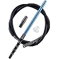Kitosun D-Hose Hookah Hose Set – Premium Shisha Accessories 1.1ft Long Detachable Aluminum Mouthpiece Handle | 5ft Silicone Pipe | Hookah Adapter | Anti-Kinking Spring | Silicon Grommet (Royal Blue)