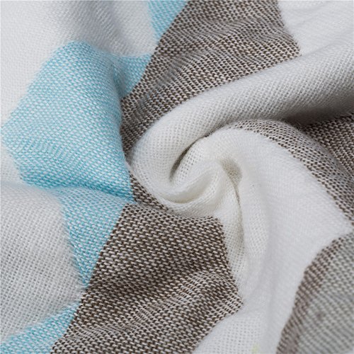ARNZION Burp Cloths Large 20” by 10” 6 Layers Muslin Versatile Baby Boys Washcloths Nursing Cloths for Babies 100% Cotton 3 Pack - Thumbnail 3