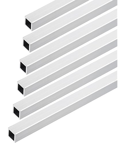 DMiotech 6061 Aluminum Square Tube - 25mm X 25mm X 3.2mm, 300mm Length - Perfect For DIY, Machinery & Structural Projects
