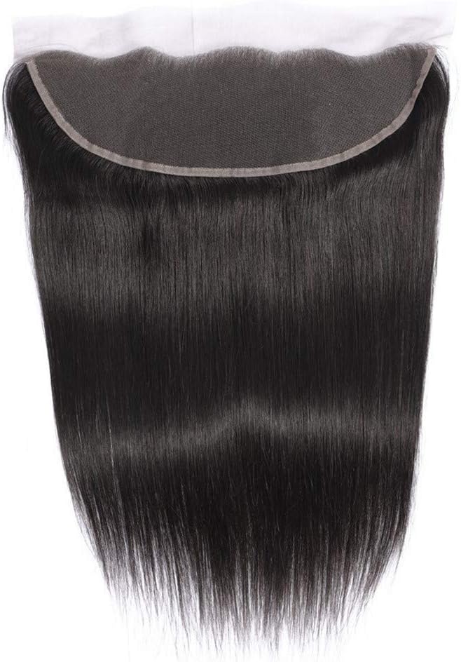 Lace Frontal Closure Brazilian Virgin Hair Straight Human Hair Lace Frontal Closure with Baby Hair 13X4 Ear to Ear Lace Front Closure Free Part (10")