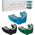 3 Set Mayena Full Face Activator | Jaw Exerciser for Men & Women | Activates & Rejuvenates All Facial Muscles | Multi Level Silicone Jawline Shaper Kit | Face Exerciser Slims & Tones the Face