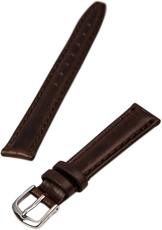 Amazon Com Hadley Roma Ls881 14mm Regular Brown Oil Tan Leather Stitched Ladies Watch Band Hadley Roma Watches