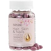 Hair Skin and Nails Vitamins – 5000mcg Biotin with Vitamin C, E, Collagen, Hyaluronic Acid, Argan & Coconut Oil – Luscious Hair Growth & Radiant Skin Supplement for Women – 120 Softgels