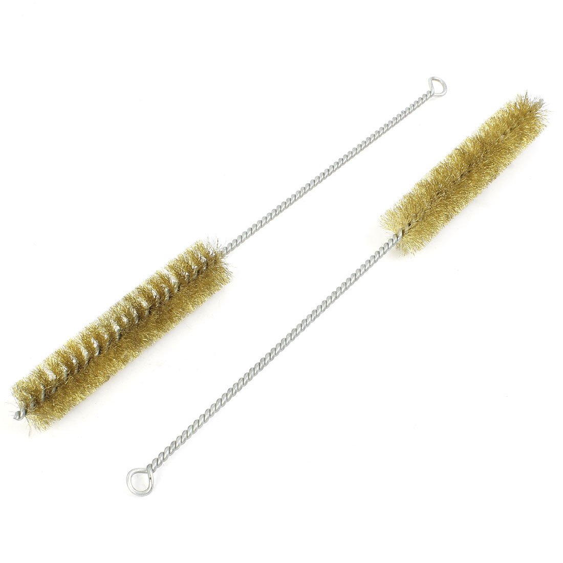 sourcingmap 2pcs 29cm Length 25mm Diameter Brass Wire Tube Cleaning Brush