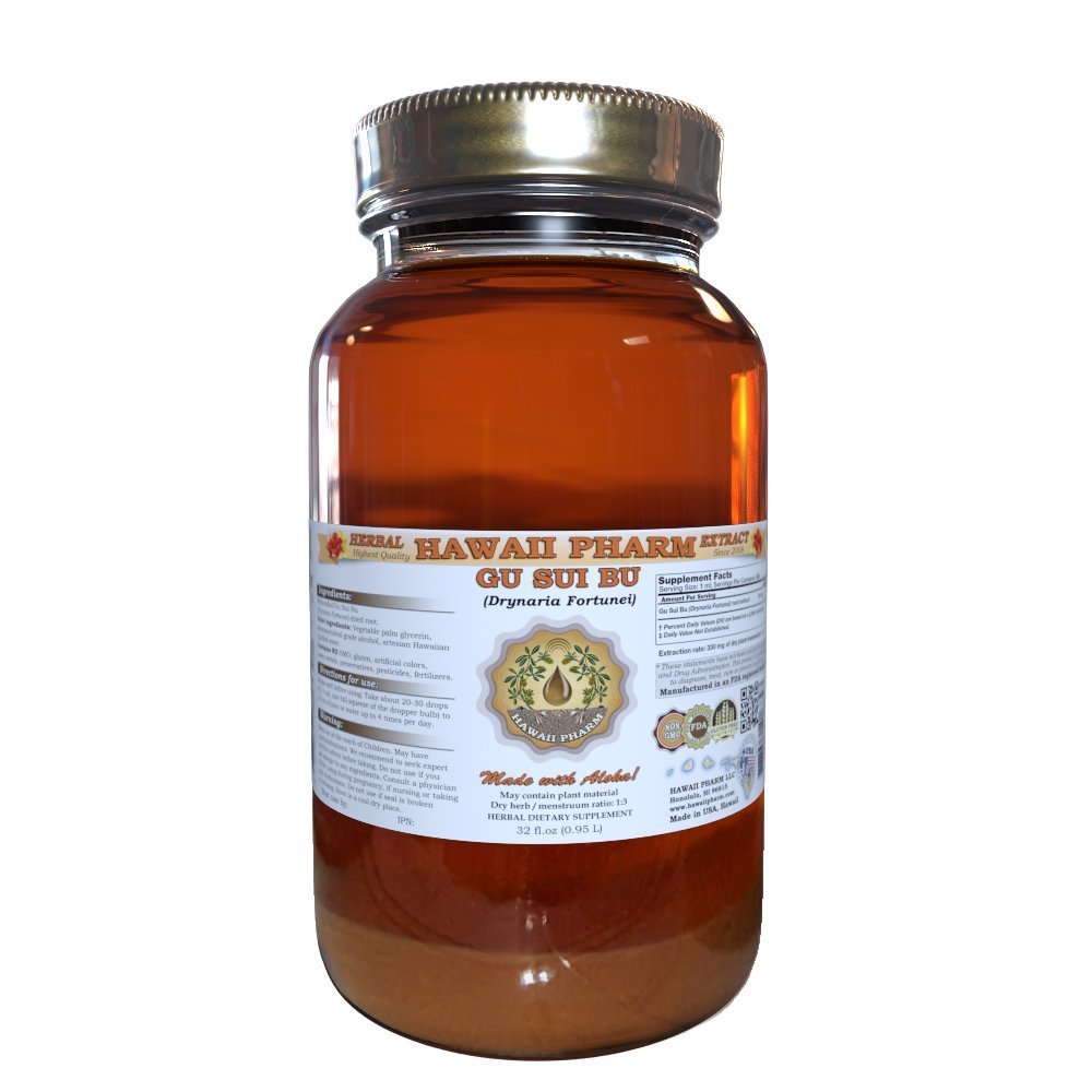 Gu Sui Bu Tincture, Gu Sui Bu, Drynaria (Drynaria Fortunei) Root Liquid Extract, Herbal Supplement 32 oz