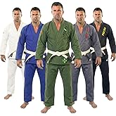 POZTEV Brazilian Jiu Jitsu Gi for Men & Women BJJ Gi Grappling Kimonos Preshrunk Lightweight Fabric Martial Arts Uniform