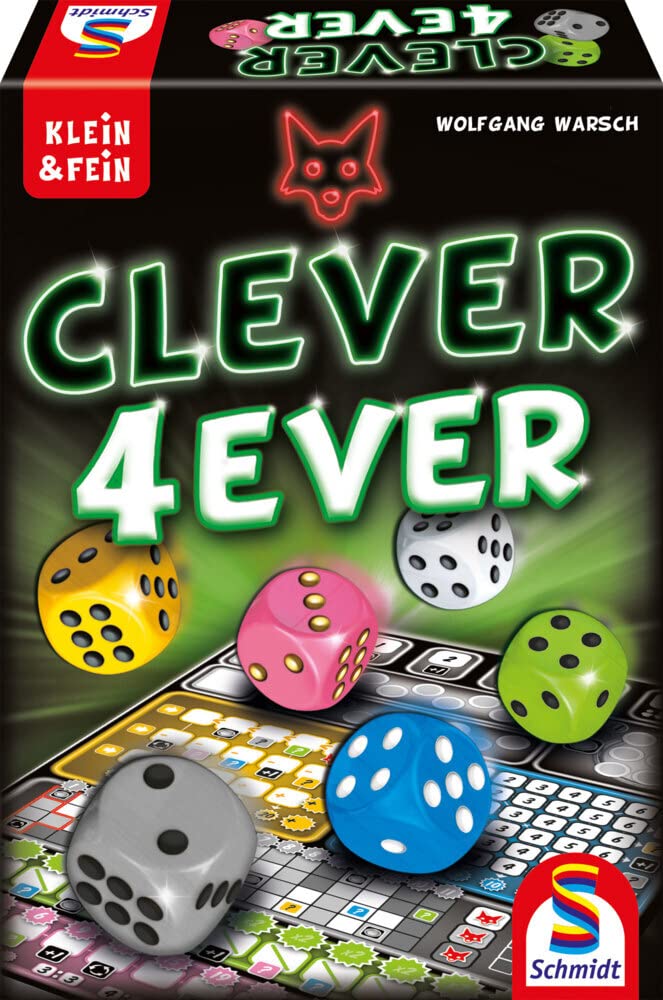 Schmidt Spiele 49424 Clever 4-Ever, Klein und Fein Serie, Würfelspiel, bunt