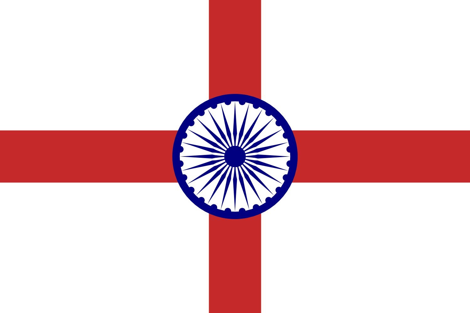 magFlags Large Flag Admiral of The Indian Navy Rank | Landscape Flag | 1.35m² | 14.5sqft | 90x150cm | 3x5ft - 100% Made in Germany - Long Lasting Outdoor Flag