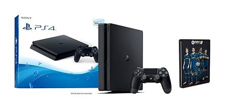 PlayStation 4 (500GB, schwarz,slim) [CUH-2016A] + FIFA 17 - Steelbook Edition (exkl. bei Amazon.de)