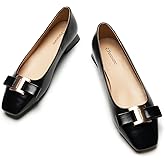 C.Paravano Flats Women | Womens Dress Shoes | Ballet Shoes for Women | Square Toe | Casual Shoes