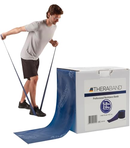 THERABAND トレーニングチューブ 5.8ポンド 50ヤード Amazon.com: THERABAND Resistance Band, Black, Special Heavy, 50