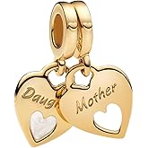Amuefer S925 Charms for Pandora Bracelets and Necklaces, Gifts for Women on Birthday, Aniversary, Christmas, Mothers Day, Valentine's Day, Charm for Couples, Family, Friend, Girlfriend, Mom, Sister