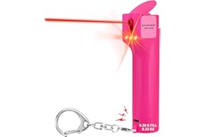 ZNYSMART 3-in-1 Personal Alarm with Pepper Spray for Women Self Defence, Defense Keychain for Safety Protection, Gel Refillable, 130dB Siren, Strobe Light, Dorm Room Essentials for College Student Girls Pink