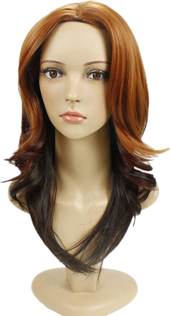 Amazon Co Jp 女性女装用 ウィッグ カジュアルスタンダード かつら ウィッグ ロング フルウィッグ 高品質 ブラウン ファッション