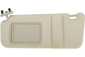Motoforti Left Driver Side Car Sun Visor Sun Visor Assembly for Toyota Camry 2007-2011 No.74320-06780-E0 Plastic Glass Fabric