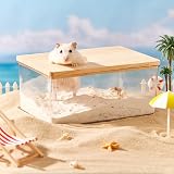PLUSHCEWT Hamster Sand Bath Container for Syrian Mice Gerbils 15.5x10.5x6 cm view 5