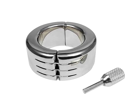Ballstretcher Cockring Hodenstrecker Hodengewicht Klappscharnier Hodensack Peniszaumzeug Edelstahl(Metall) für Männer Erotik(