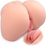 Male Masturbator, 5.2 LB Male Sex Toy Pussy Ass LONOVE 3D Masturbator Sexy Curves Tight Virgin Anus Butt with Lifelike Labia 