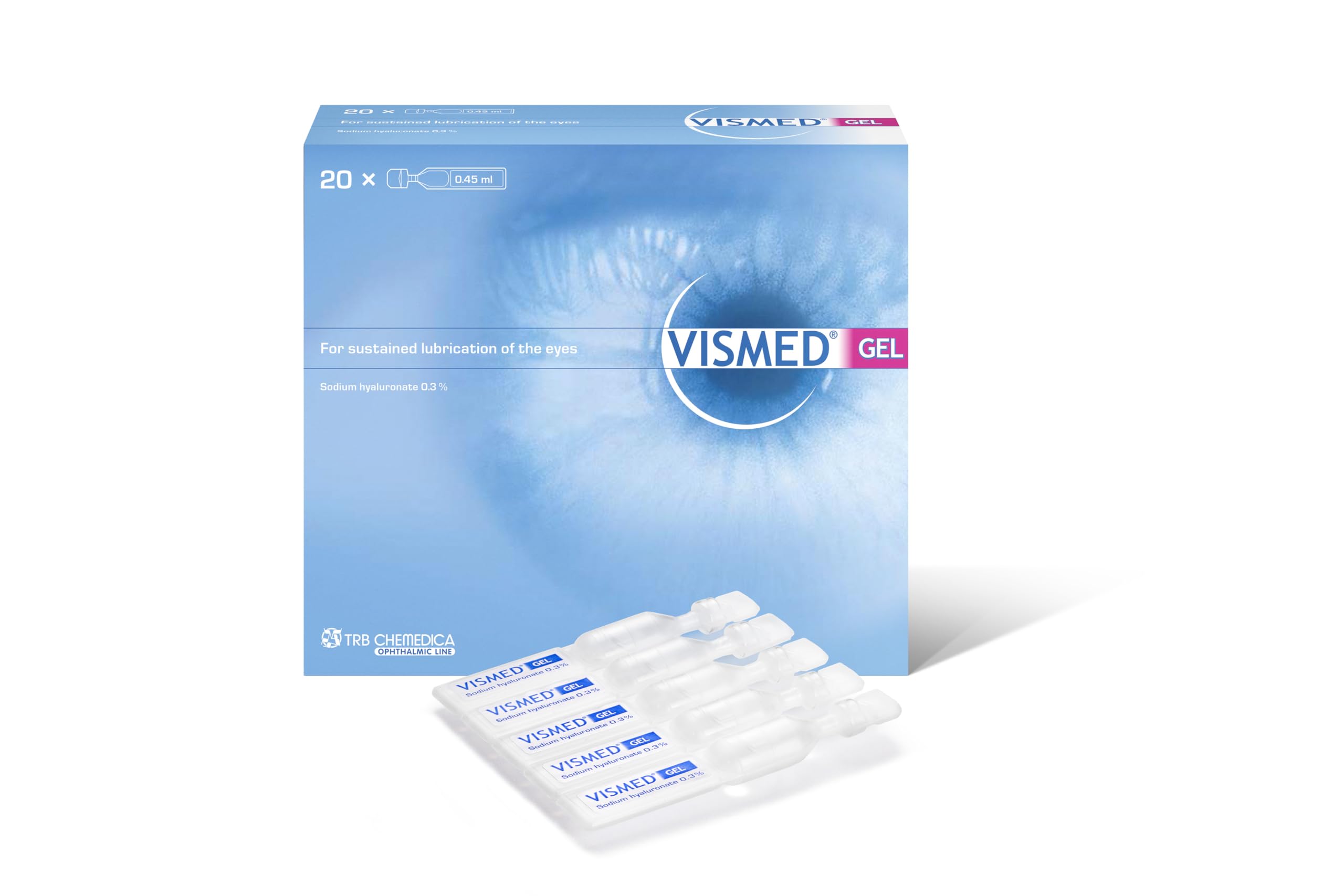 Vismed Eye Gel Drops, 20 Count (Pack of 1)