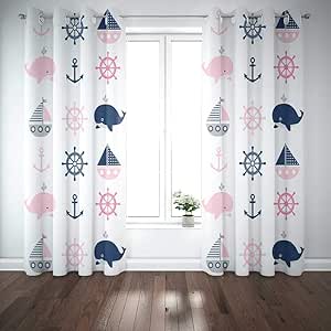 Cortinas de ventana geniales, cortina de ventana opaca, bonito patrón