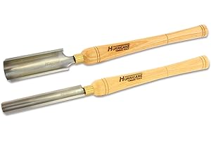 Hurricane Turning Tools, HSS, 2 Piece Spindle Roughing Gouge Set (2" and 1"), Standard Series Woodturning Tools