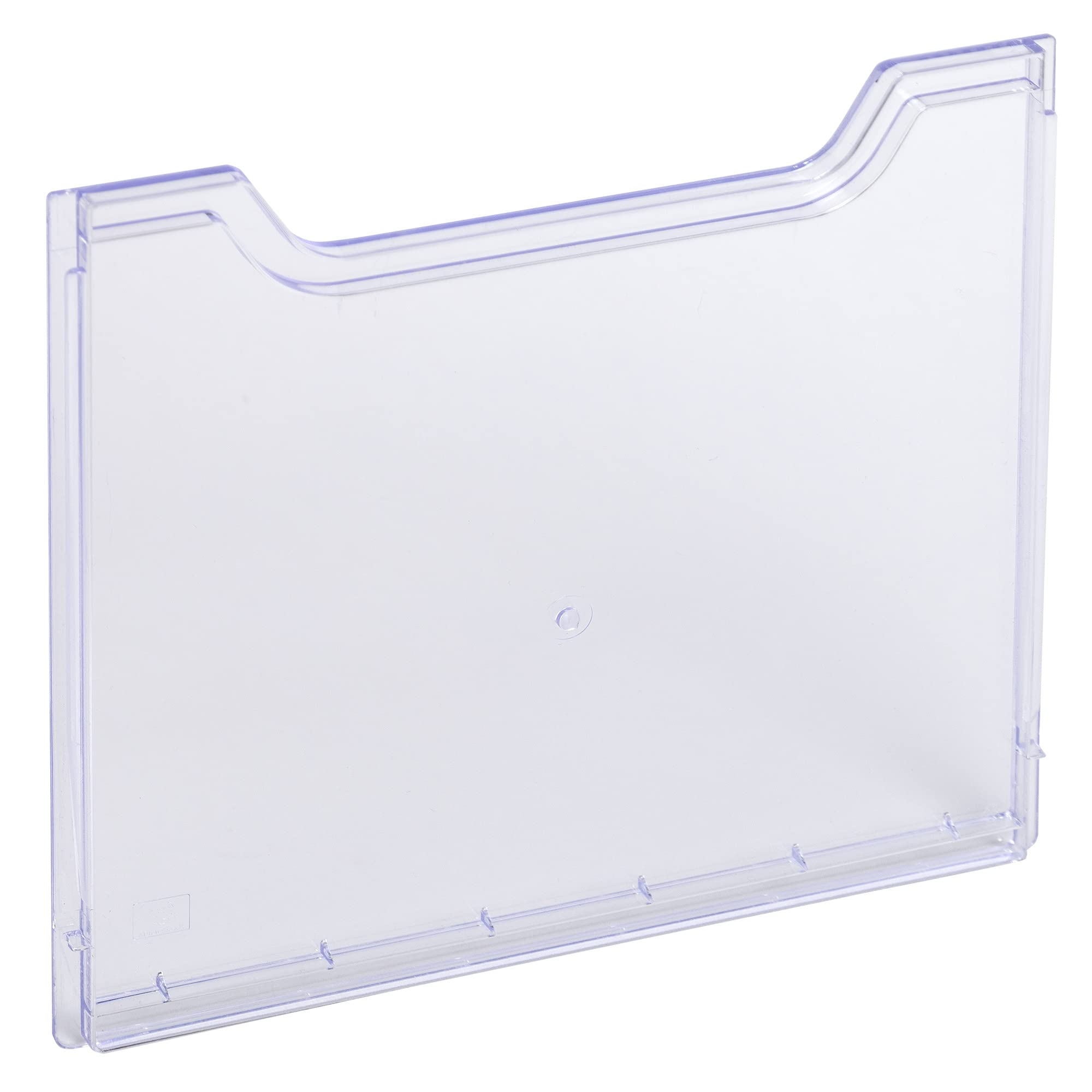 Exacompta - Ref 64058D - Literature & Document Holder Cover Panel - 6 x 327 x 188mm in Size, Suitable for A4 (210 x 297mm) Landscape Documents - Clear Transparent