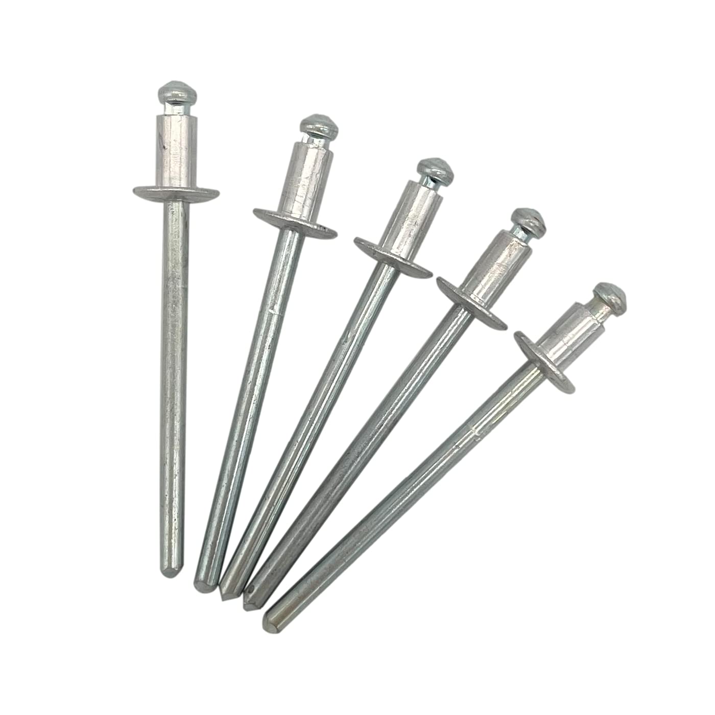 (Pack of 100 pcs) Blind Rivets 3.0 x 5 mm, Dome Head Open Type, DIN 7337, Aluminum Rivet and Steel Mandrel, Pop Rivets (100, 3.0 x 5 mm)
