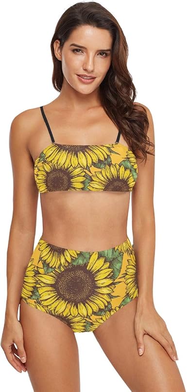 Yellow sunflower bikini Clearance