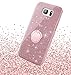 Galaxy S7 Case,Silverback Girls Bling Glitter Sparkle Cute Phone Case with 360 Rotating Ring Stand, Soft TPU Outer Cover + Hard PC Inner Shell Skin for Samsung Galaxy S7 -Rose Gold