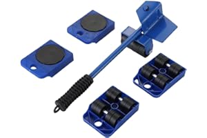 Lifting Device for Transporting Items, Equipped with Adjustable Height Lifting Rod and 4 Wheels, Push-Pull Type Lifting Devic