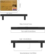 Amerdeco 10 Pack Matte Black Knurled Cabinet Pulls 128mm Hole Center AM003 view 6
