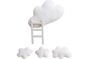 1 Set Lovely Clouds and Ladder Photo Props for Infant Photography Professional Home or Studio Use Photoshoots Newborns Photog