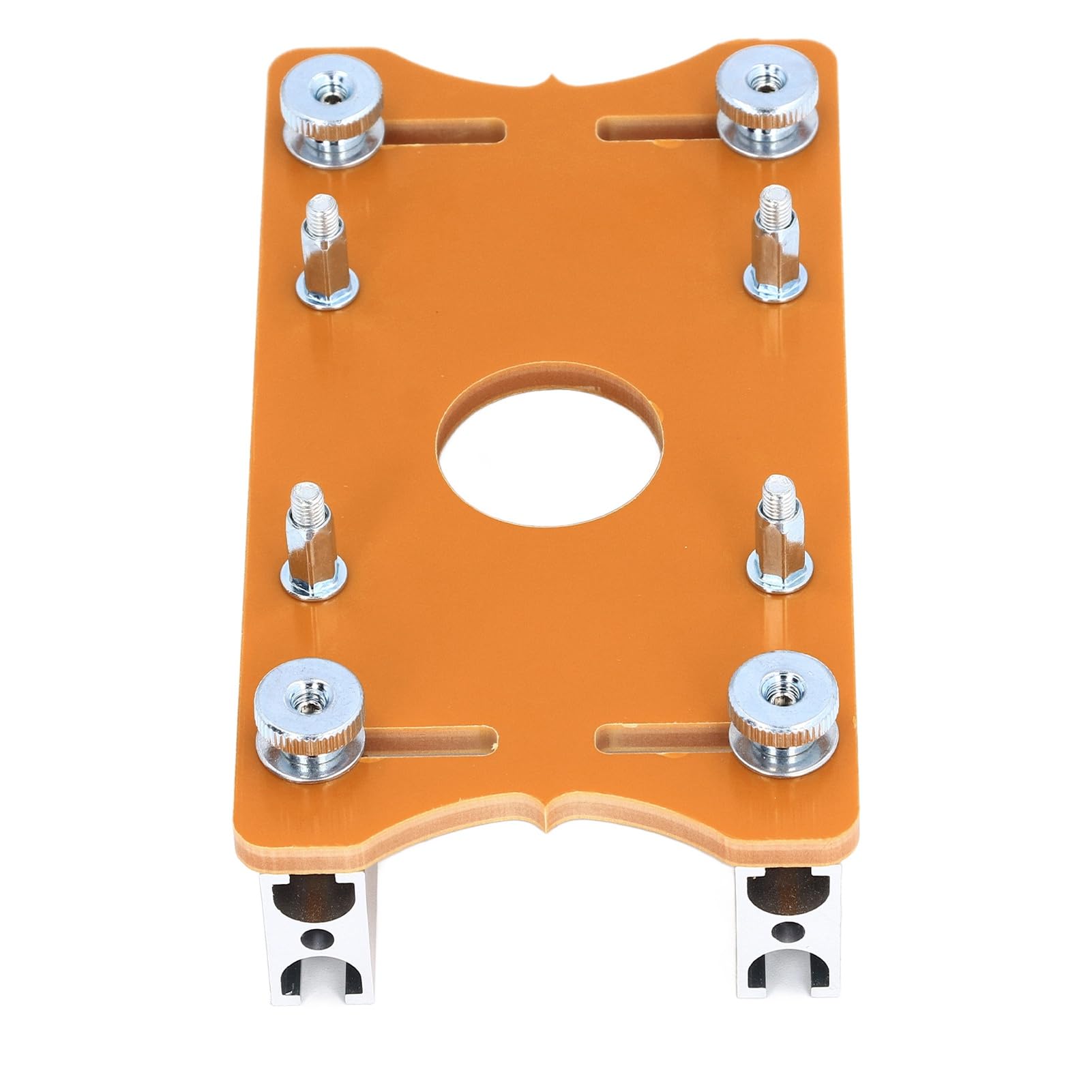 Wood Router Table Insert Plate, Woodworking Router Table Mounting Plate, Alloy Slotting Positioning Plate for 65mm Router Woodworking Tools