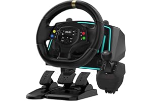Racing Wheel, DOYO Gaming Steering Wheels 1080° Driving Sim Car Simulator with Speaker Pedals Clutch Paddle Gear Shifters for