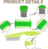 Aeuezxx 3 Pcs Double Sided Stainless Steel Hair Styling Combs Set view 4
