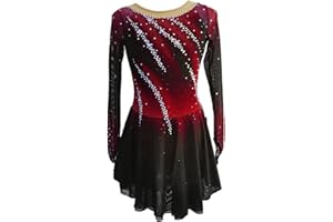 LIUHUO Figure Skating Dress Girl's Long Sleeves Handmade Customized Competition Performation
