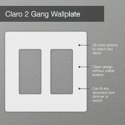 Lutron Claro 2 Gang Decorator/Rocker