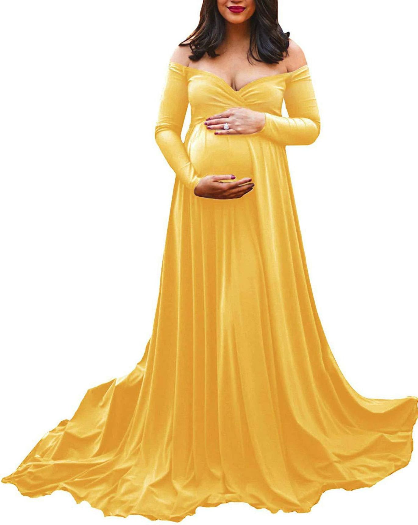 Baby Shower Maternity Gown Photography Prop Pregnancy Dress Maternity Photo Shoot Pregnancy Gown Maternity Dress for Photo Shoot